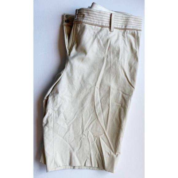 Badgley Mischka • Cream Ivory Bermuda Shorts - Picture 1 of 6